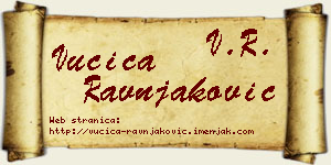Vučica Ravnjaković vizit kartica